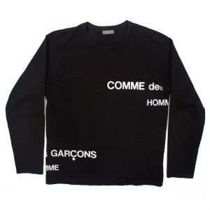 commedesgarconsad1991splitlogosweatshirtfront